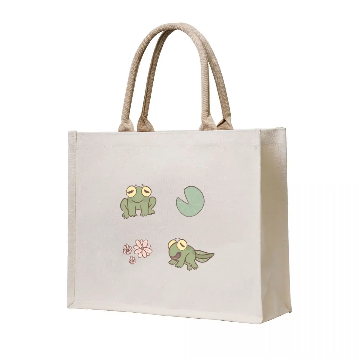 

Froggy time Tote Bag Custom bag woman shopping bag Canvas for women