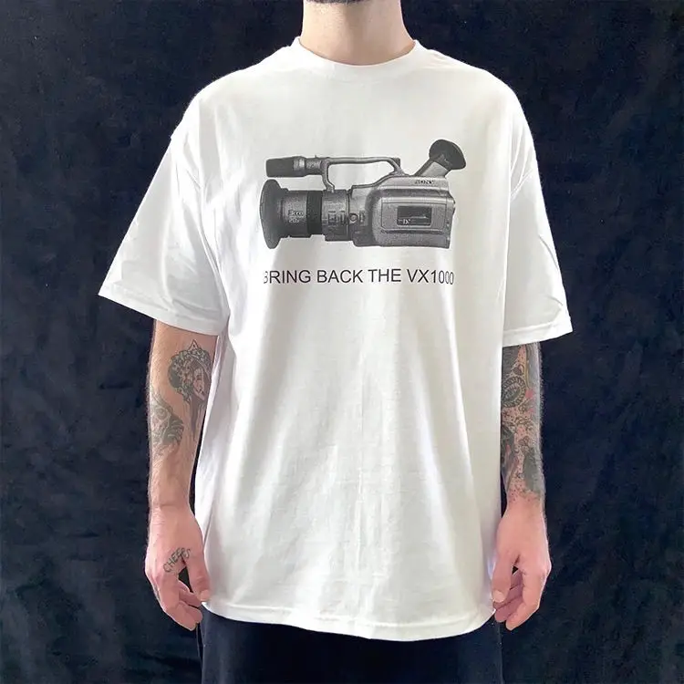 

Футболка Ample À Manches Courtes En Pur Coton De Marque À La Mode Américaine Pour Hommes Et Femmes Décontracté