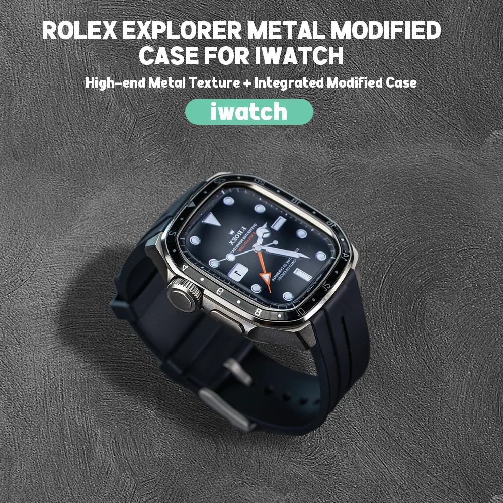 

Совместим с браслетом Apple Watch, Apple Watch 10-го поколения, металлическим корпусом, встроенным Apple Watch, ремешком для часов Iwatch