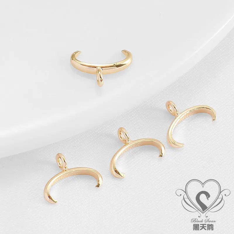 14K Gold Plated Claw Bead Clasp Charm Connector DIY Bracelet Necklace Jewelry Findings