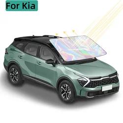 Car Sun shade Front Window Shade Cover Visor Windshield Sunshade For KIA Sportage Soul EV6 K5 Heat Shield Accessories