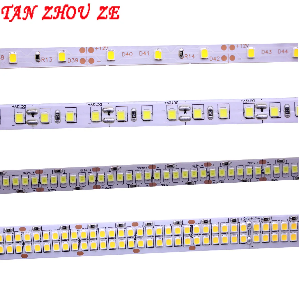 LED Strip 2835 SMD 240LEDs/m 5M 300/600/1200 Leds DC12V High Bright Flexible LED Rope Ribbon Tape Light Warm White / Cold White