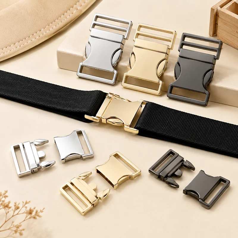 

3/5/10Pcs 20-38mm Metal Release Buckles for Pet Collar Backpack Strap Clothes Belt Snap Hook Closure Hardware Accessories Parts