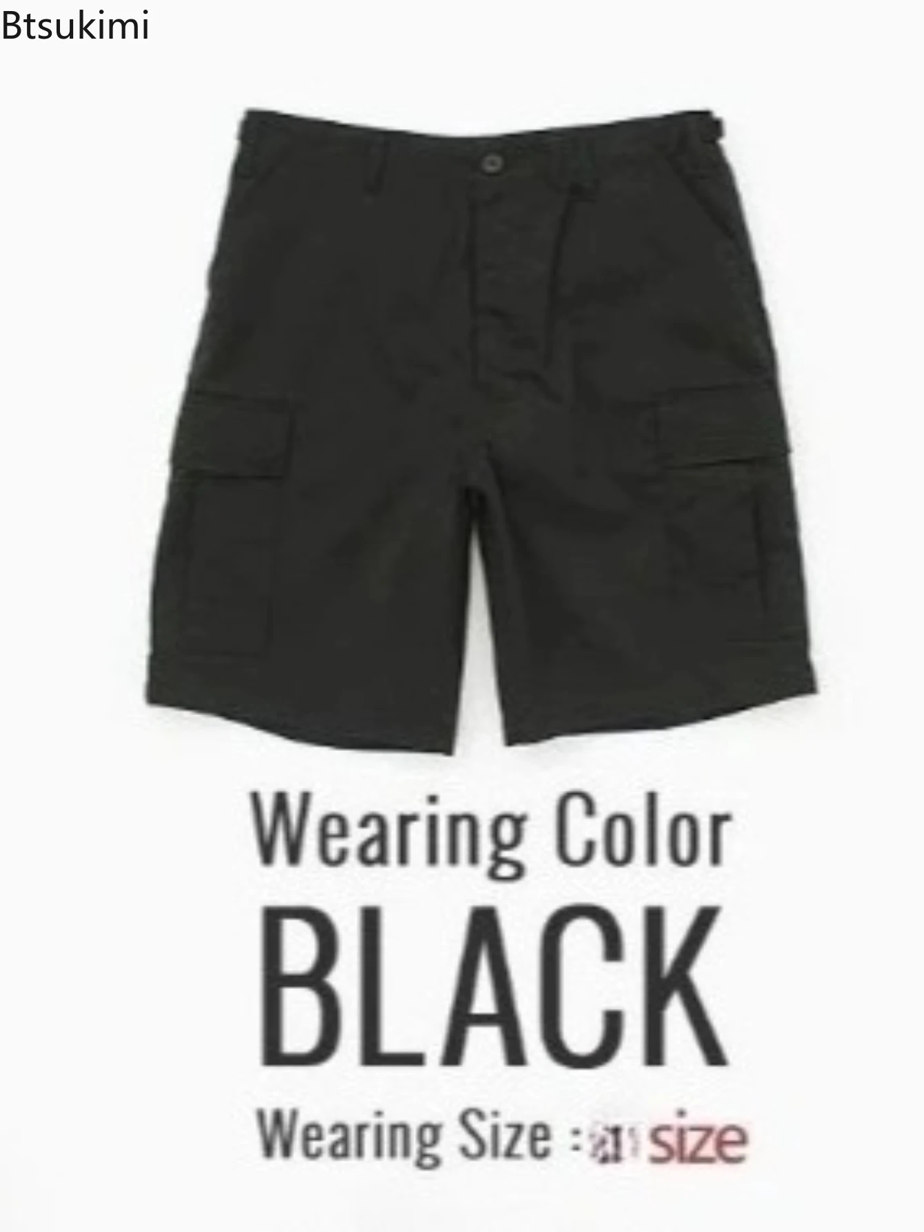 

Новые летние мужские винтажные шорты-карго с эластичной резинкой на талии, повседневные спортивные однотонные короткие комбинезоны, брюки, мужские шорты с несколькими карманами