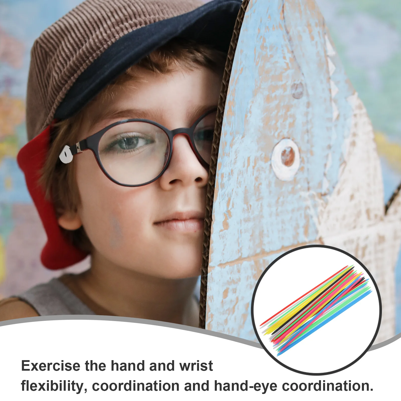 90 قطعة من أعواد التقاط البلاستيكية الملونة لعبة تعليمية للأطفال للانتباه وتطوير المهارات الحركية متعددة اللاعبين