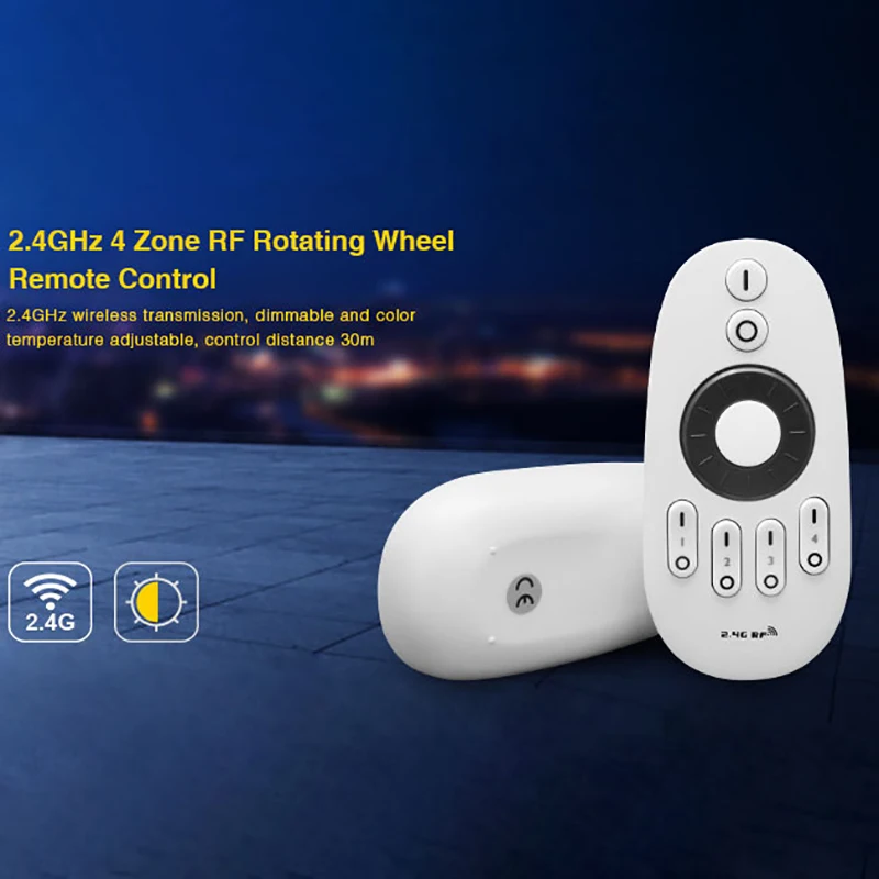 

2.4GHz RF Remote Controller For LED Strips - FUT006/FUT007 Wireless Dimmer Switch RGB Control DIY Home Lighting Accessory