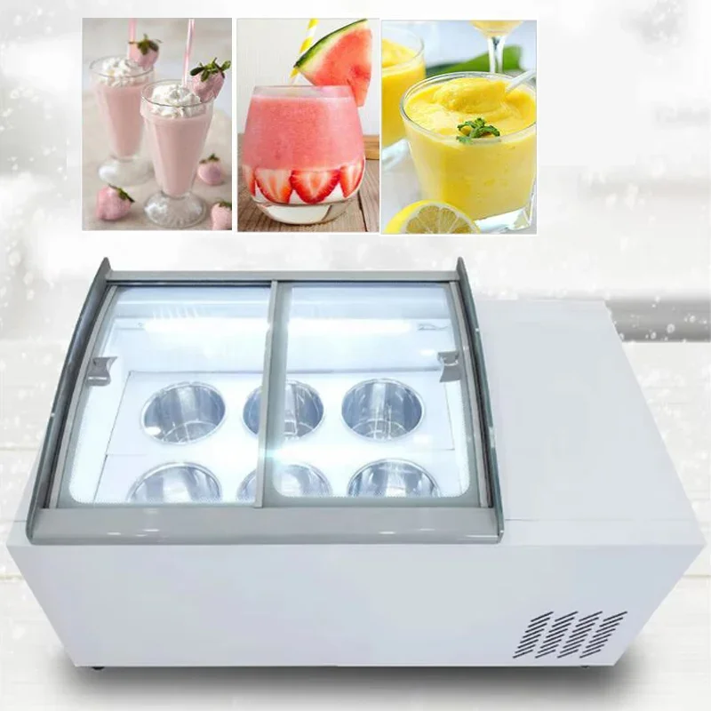 

Trays Small Commercial Ice Cream Cabinet Freezer Supermarket Ice Cream Display Showcase For Sale