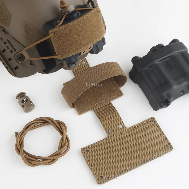 Tactical Helmet Battery Pouch Wargame Hunting Helmet Counterweight Bag NVG Battery Box Holder for Airsoft NVG Battery Box