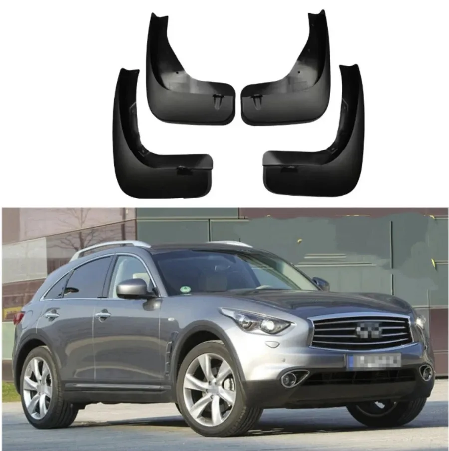

Mudguards Accessories For Infiniti FX35 FX37 FX50 QX70 2009-2017 4x Mud Guards Splash Guards Mudflaps Mud Flaps Tyre Mud Fender