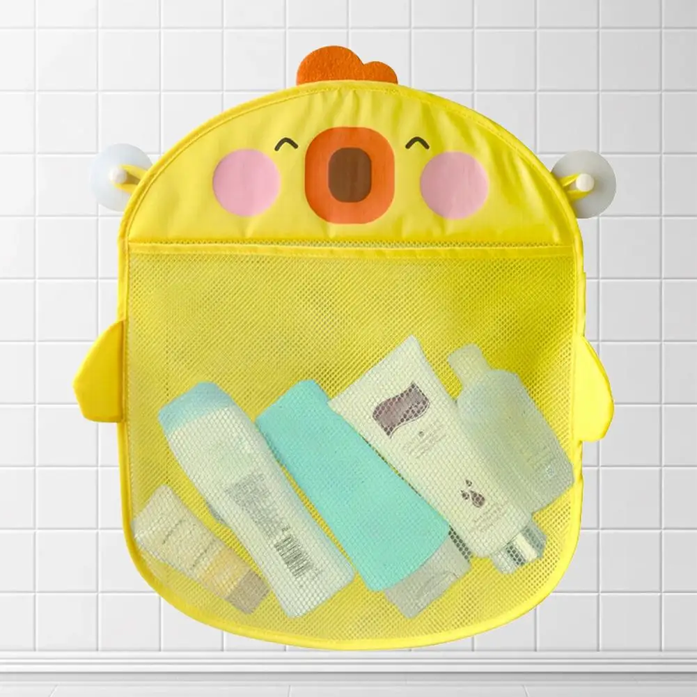귀여운 만화 장난감 욕실 걸이형 가방 물놀이 장난감 배수 바구니 가방 장난감 물놀이 정리함 욕조 걸이 S2W6