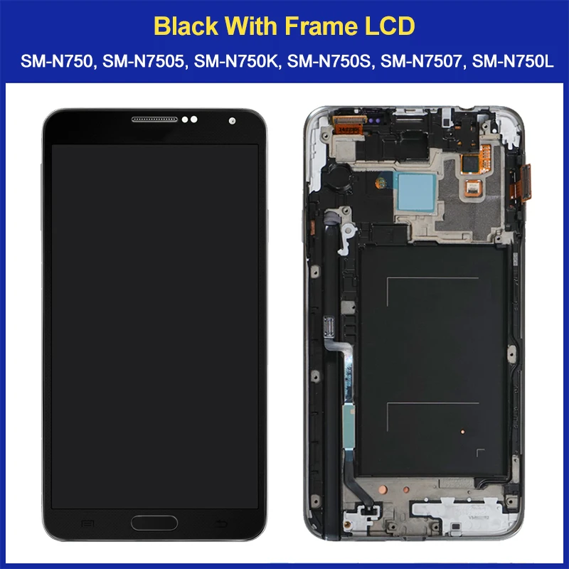 5.5\'\' AMOLED LCD Display For Samsung Galaxy Note 3 Neo mini N7505 SM-N7505 LCD Display Touch Screen Digitizer Assembly