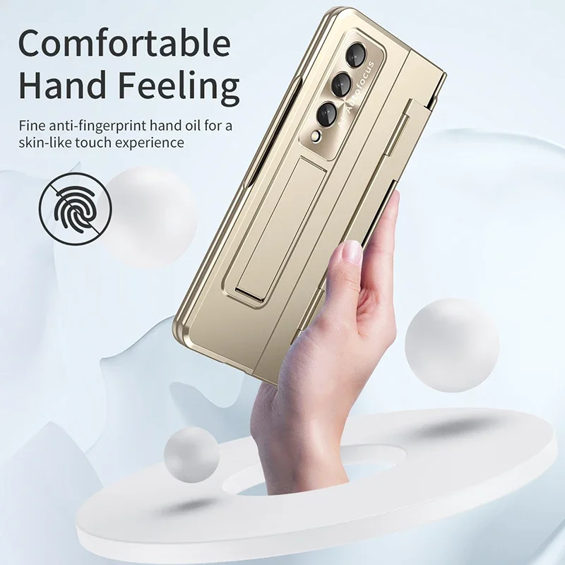 Leveling Hinges Protection Case For Samsung Galaxy Z Fold7 6 5 4 3 5G Phone Cover with Front Screen Protecter For Galaxy Fold 6