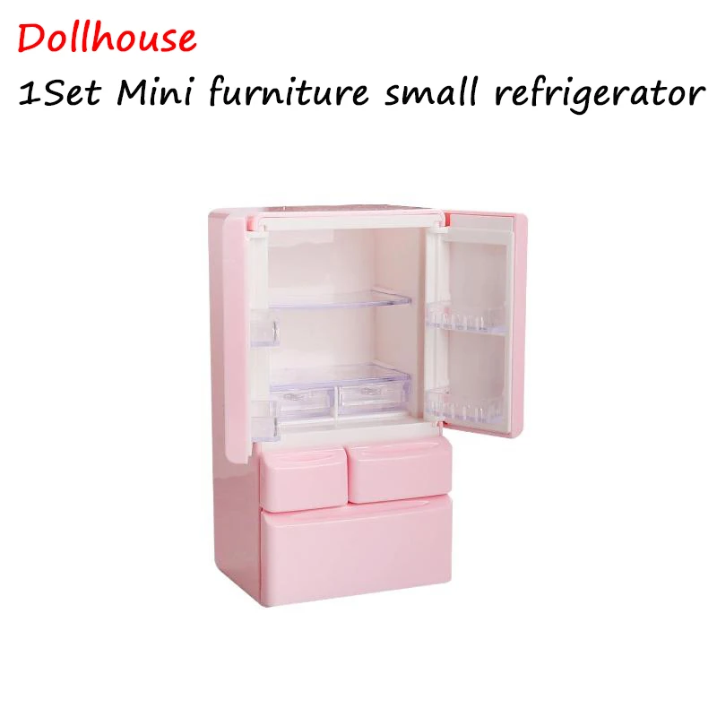 

1 комплект, миниатюрная еда, игровая кухня, сцена, карманная мебель, модель 1:12, игровой домик, игрушки, кукольный домик, мультяшный мини-холодильник