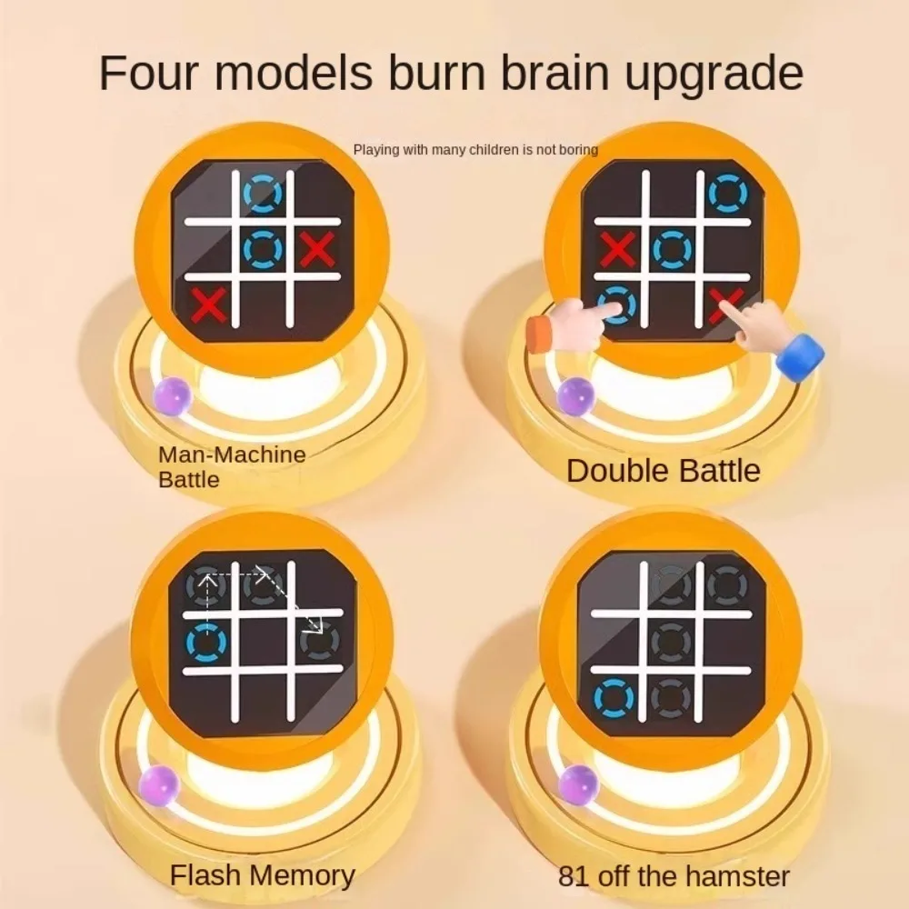 

Электронная развивающая доска Монтессори 4-в-1: Крестики-нолики, игры на развитие памяти и мышления, портативная игра-головоломка