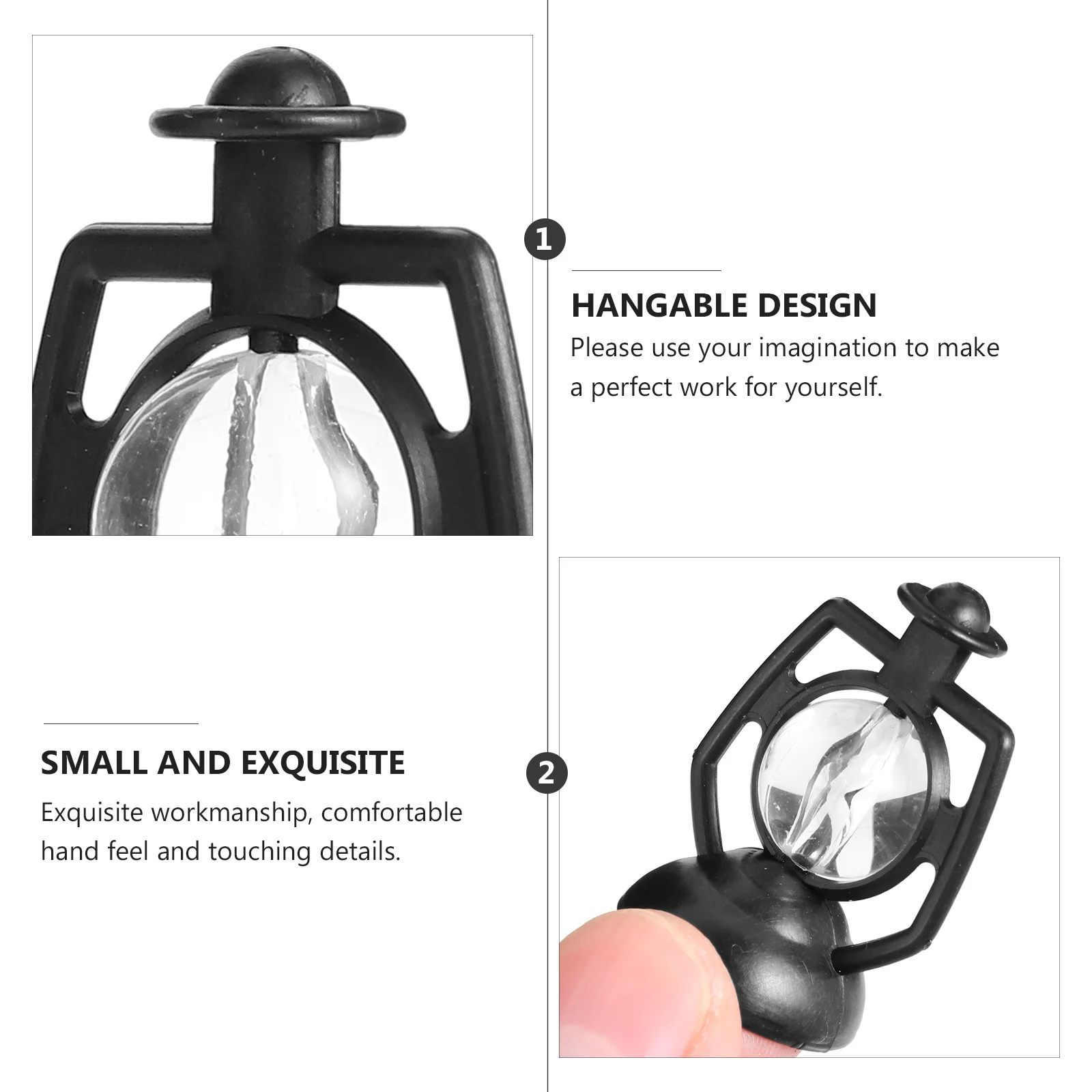 

20pcs Retro Oil Lamp Pendant Diy Hanging Decor Christmas Tree Mini Lamp Decoration Xmas Pendent Simulation Light Festive Home