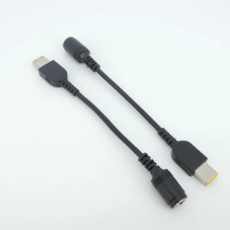 7.9*5.5mm Round Jack to Square Plug End Adapter Pigtail Charger Power Adapter Converter Cable For IBM for Lenovo Thinkpad