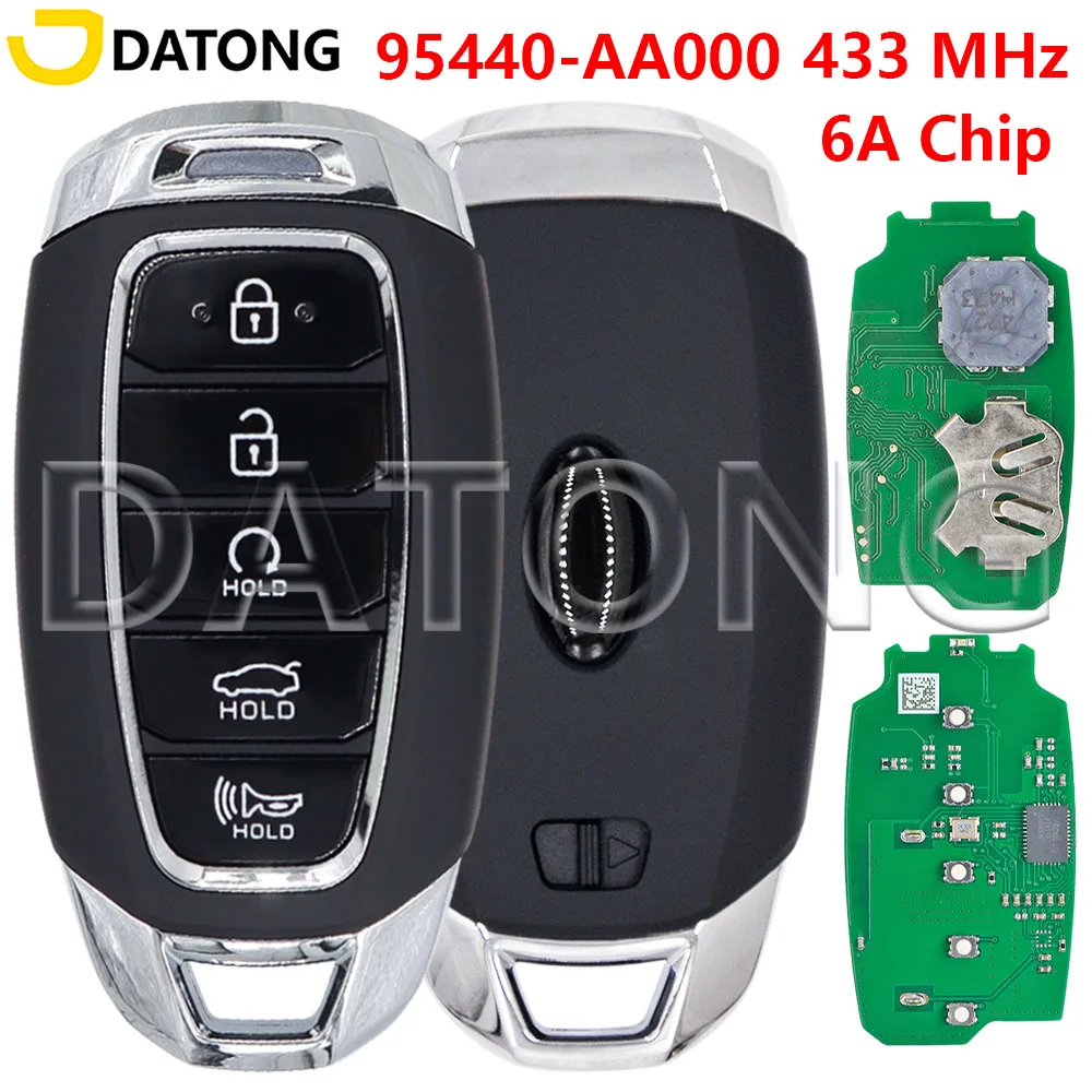 Datong Aftermarekt 6A Chip 433.92 MHz 94550-AA000 Proximity Car Remote Key For Hyundai Elantra Avante CN7 2021 2022 2023