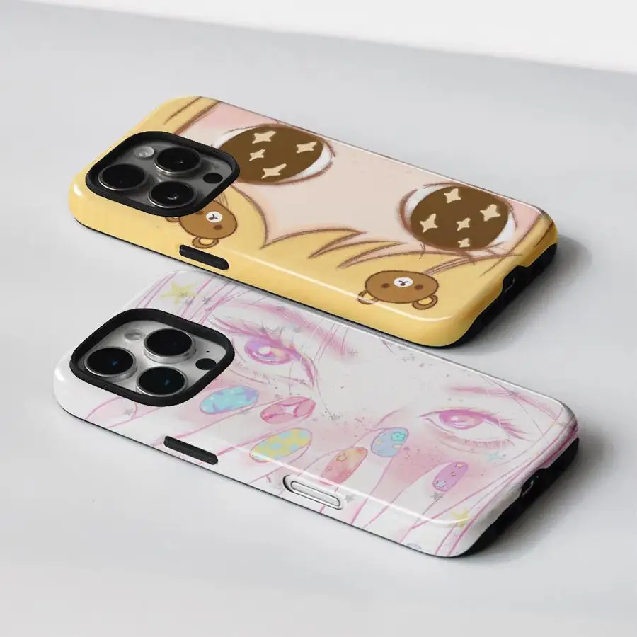 Hard Phone Cover Case for Samsung Galaxy S25+ Note 20 S20 S22 S24 Plus S25 Ultra S21 S23 FE S24+ Retro Fashion Anime Eyes