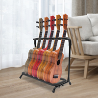 Guitar Display Stand with EVA Foam Padding, Foldable Design, Stable Iron Construction, and Space-Saving