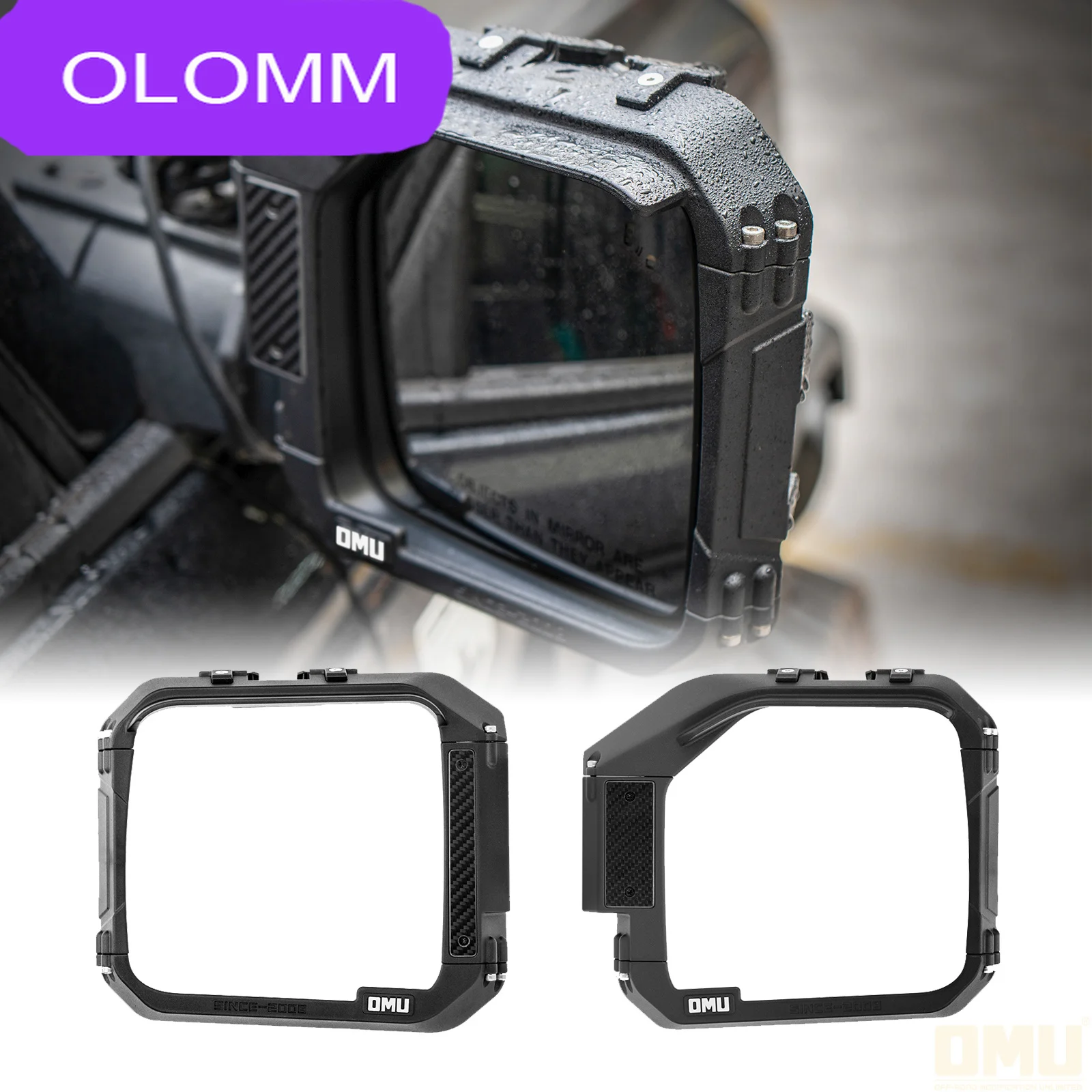 Protector de Espejo Retrovisor de Aluminio OMU 4x4, Cubierta para Lluvia, para Ford Bronco Bronco Raptor 2021-2024, Accesorios Exteriores