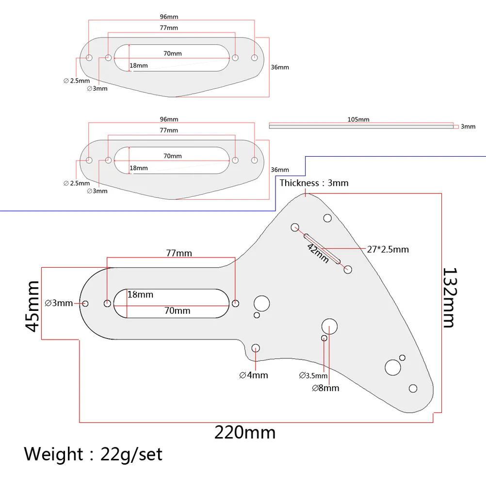 

Pickup Pickguard Set Maple Wood Loaded Humbucker For St Guitar Gb404 Golden Scratch Protection Diy Replacement Parts