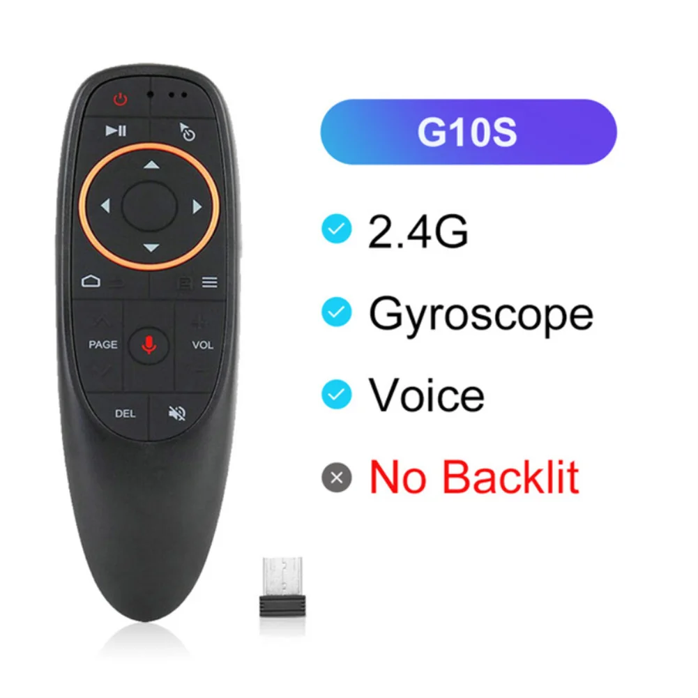 

Smart Voice Remote Control Wireless Air Fly Mouse 2.4g G10 G10s Pro Gyroscope Ir Learning Compatible For Android Tv Box