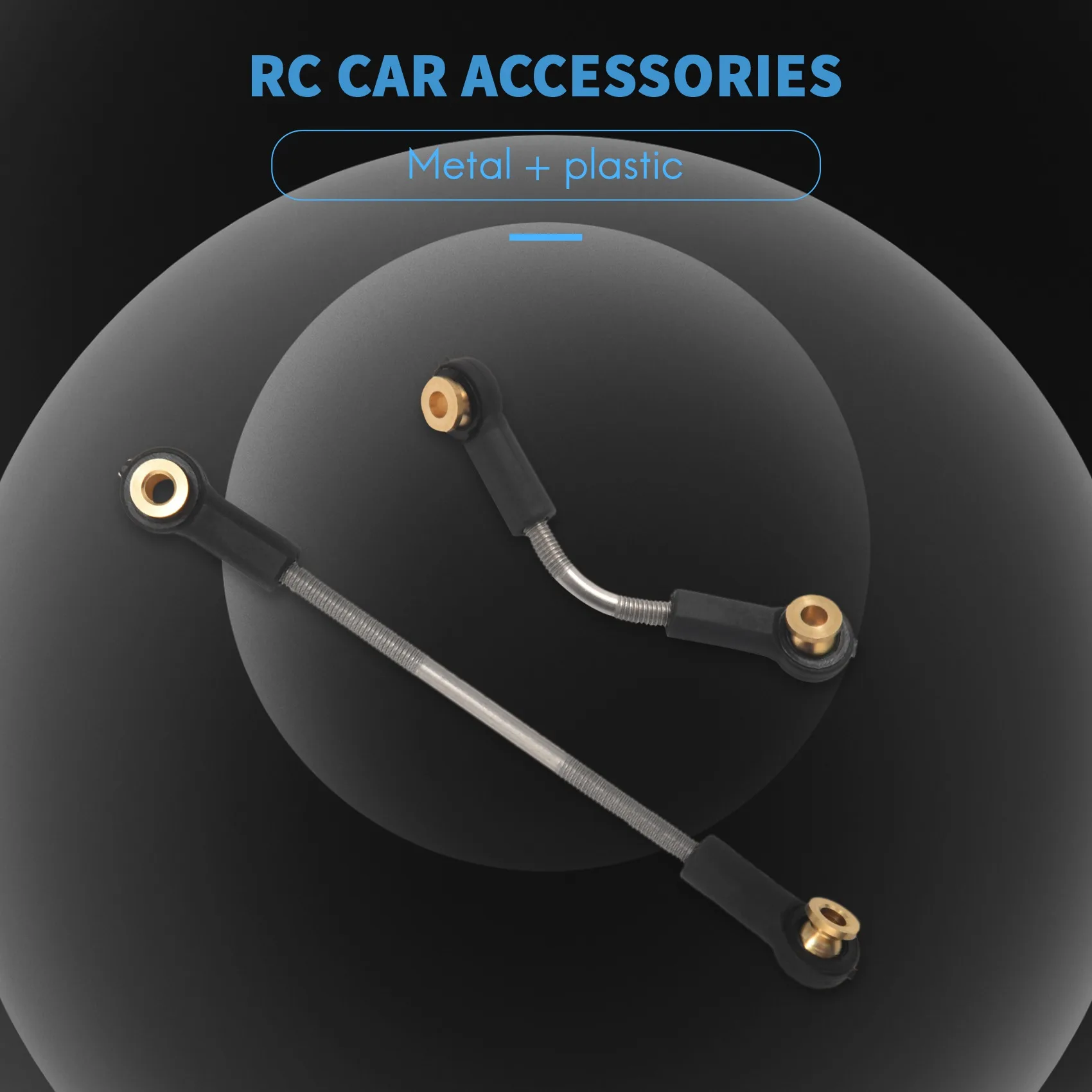 Juego de varilla de tracción de dirección, piezas de actualización de varilla Servo para WPL, B14, B24, B16, B36, C14, C24, C44, 1/16, accesorios de coche RC, 2 unidades