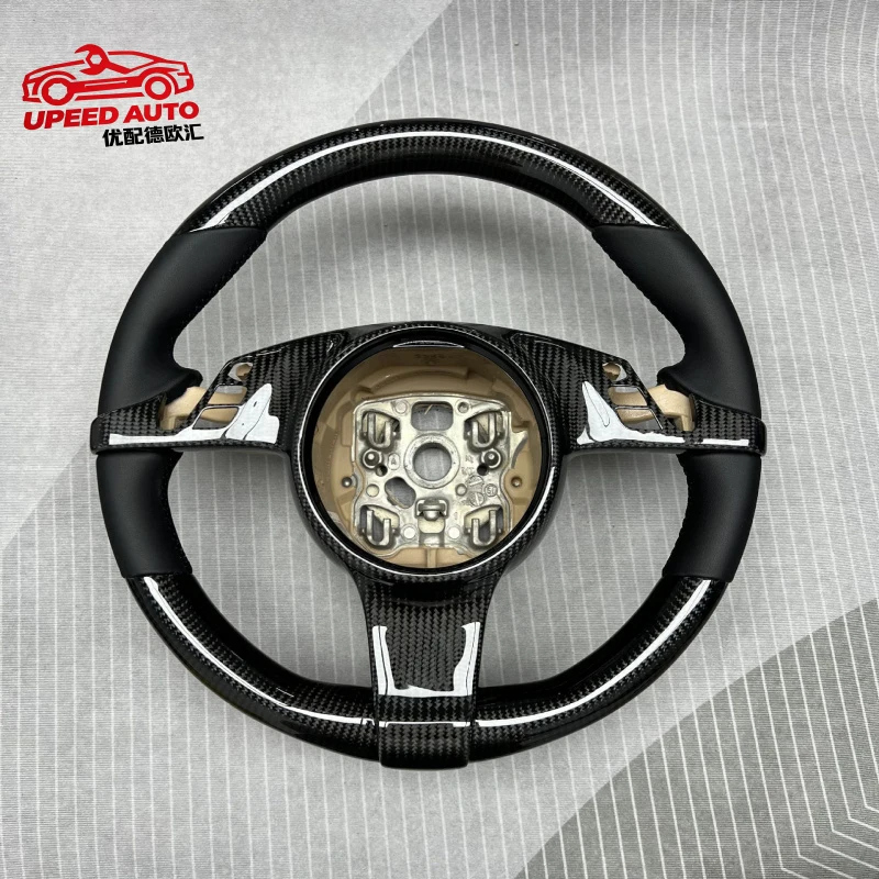 suitable for Custom carbon fiber steering wheel Porsche Macan, Cayenne, Panamera steering wheel processing