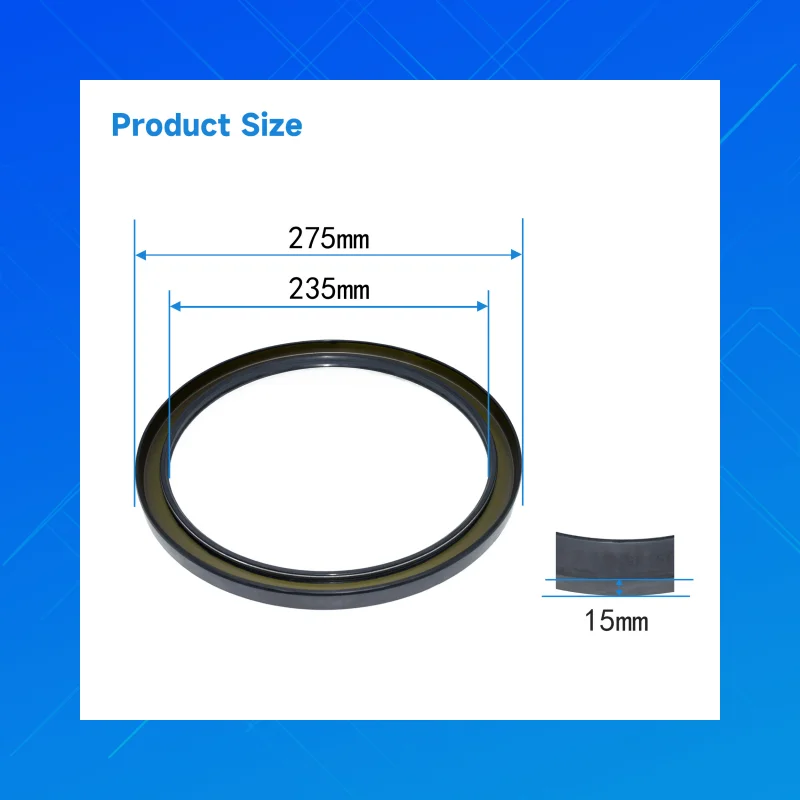 

DMHUI high-quality oil seals, ADSL type, Size 235x275x15mm, Applicable to Hagglunds CA210, CA100 - 100SA0N, CA70 - 70SA0N 00