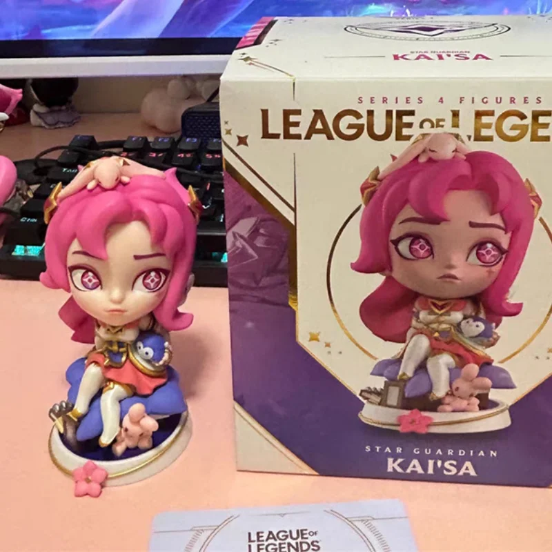 Original League Of Legends Anime Game Figure Star Guardian 11cm Kaisa Periphery Action Figure Collection Lol Kaisa Toy Gift