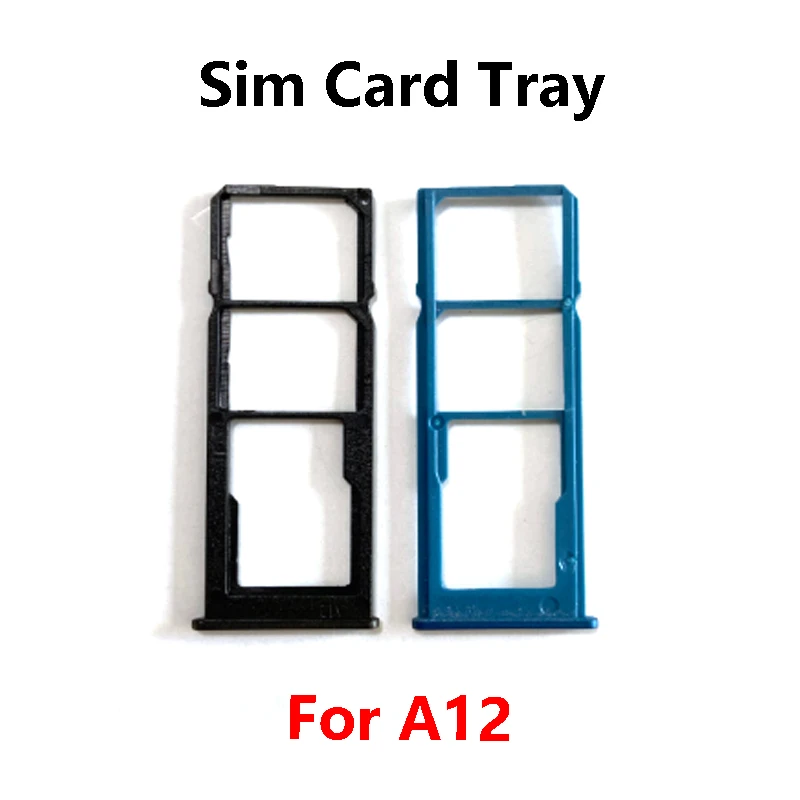 Para Samsung Galaxy A12, Bandeja de Tarjeta SIM con Lector, Repuesto
