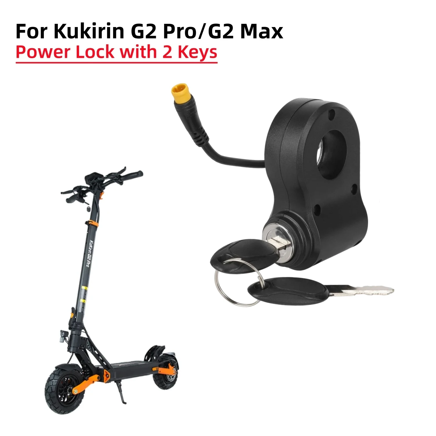 fechadura-de-porta-para-patinete-eletrico-kukirin-g2-pro-g2-max-com-chave-de-interruptor-fechadura-de-alimentacao-conector-a-prova-d'Agua-de-2-e-3-pinos-pecas