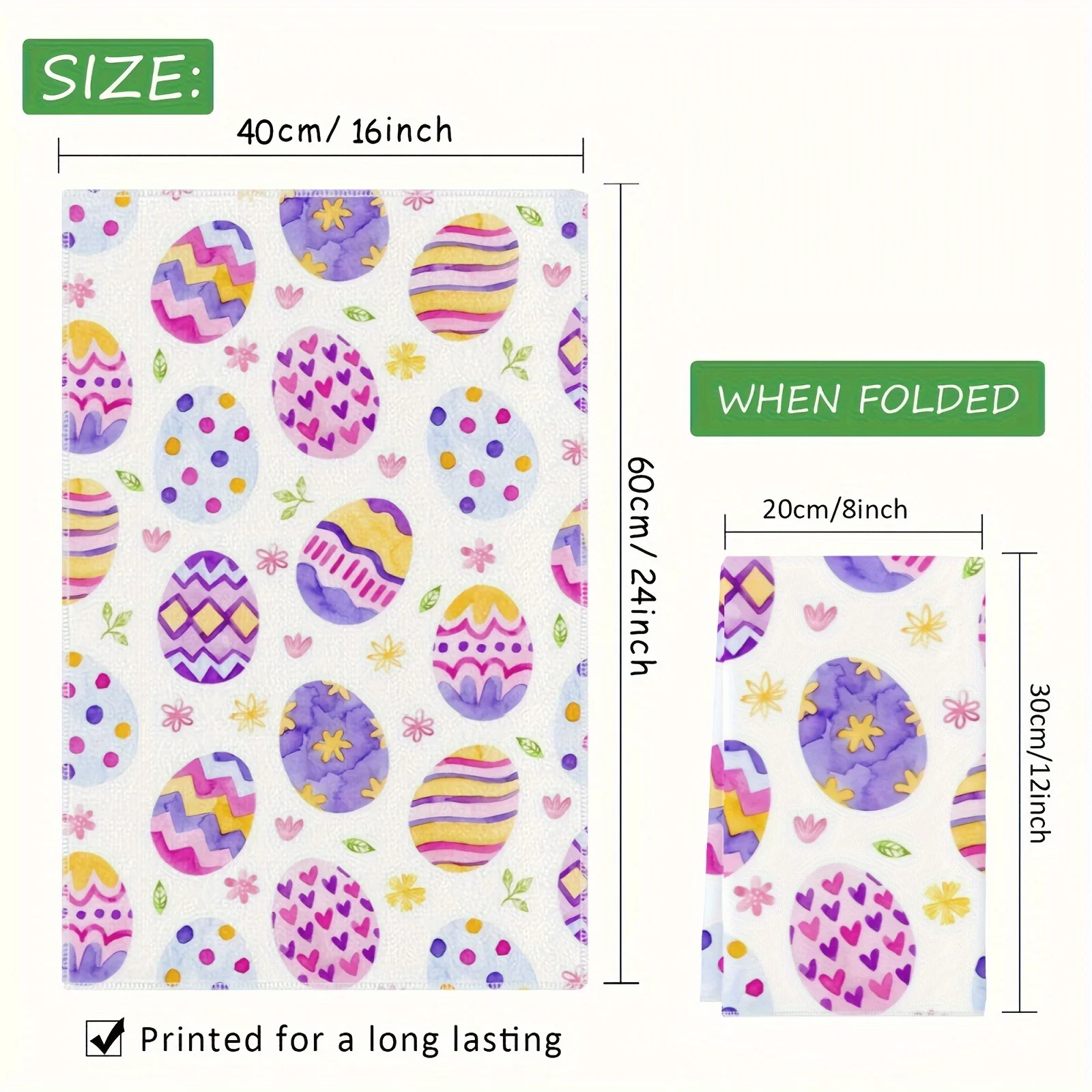 2-Pack Versatile Absorbent Dish Towels(40x60cm)  , Quick-Dry for Kitchen Cleaning & Daily Use