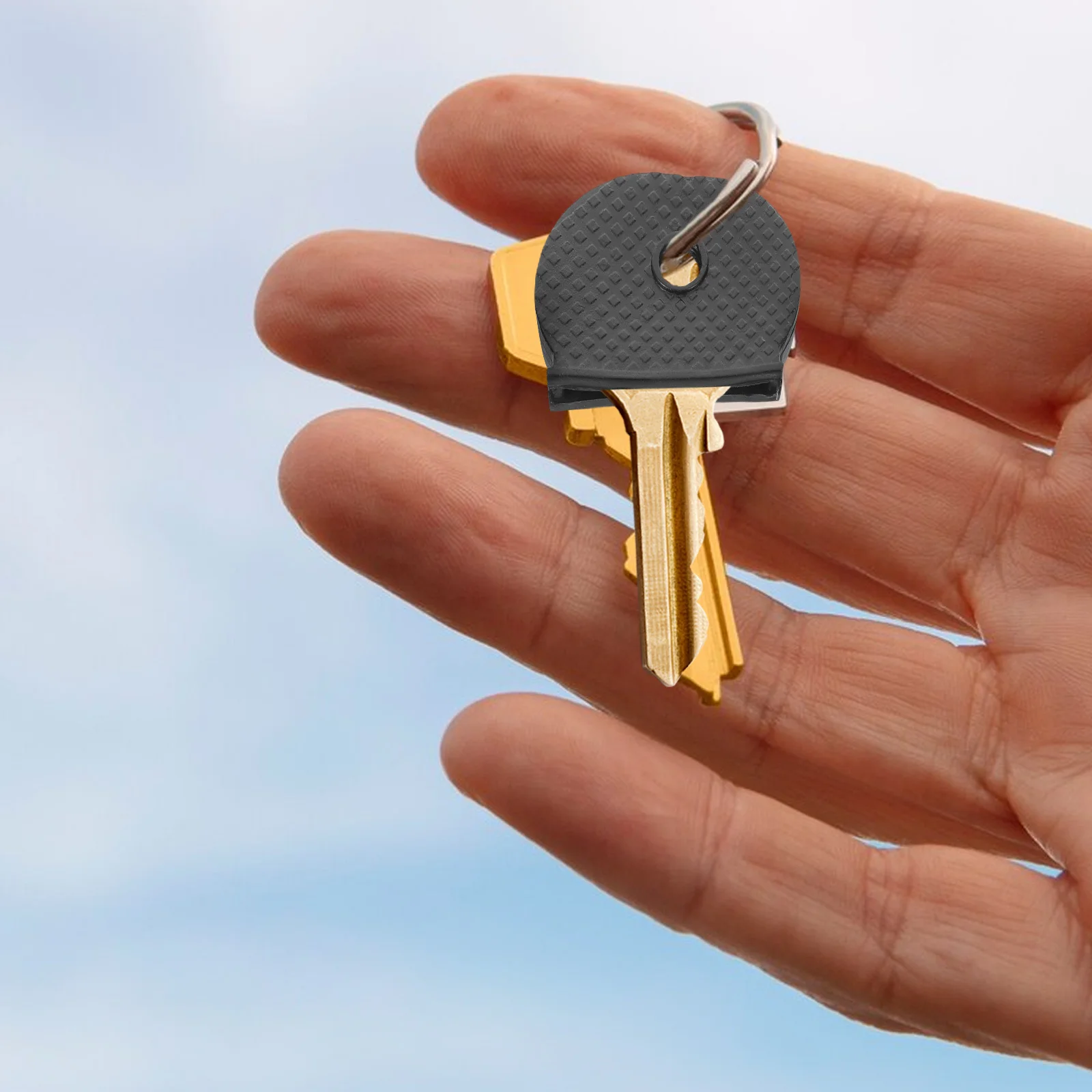 60 قطعة غطاء سيليكون عالمي أسود نصف دائرة مقاوم للماء دائم مفتاح فوب حامي لمفاتيح مكتب السيارة مفتاح خفيف الوزن