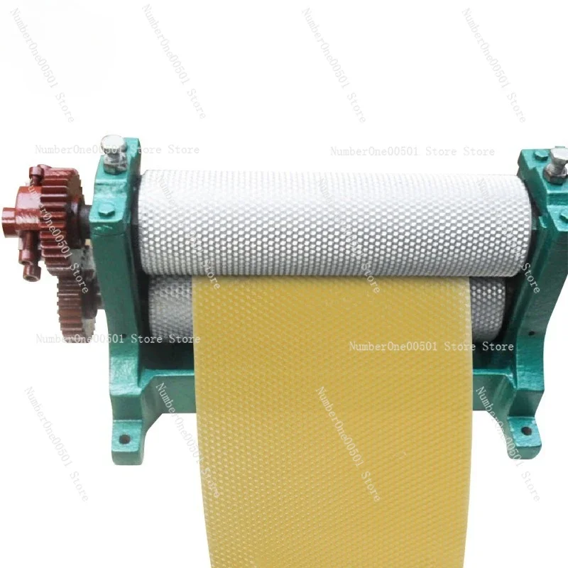 Manual Bee Foundation Press Machine for Bee Hives Beekeeping Tool Bee Wax Sheet Press Maker with Embossed Pattern -011