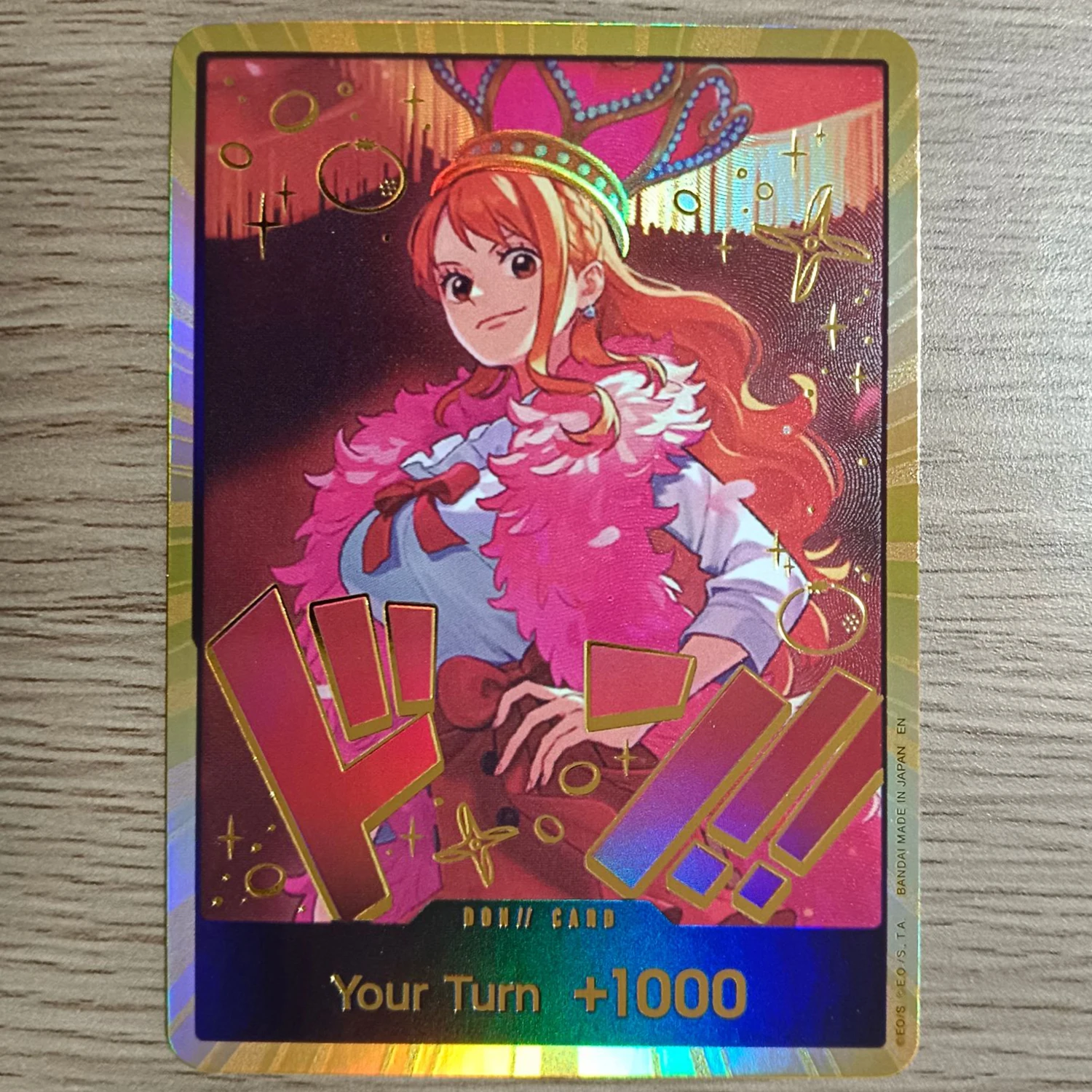 OPCG English 10Pcs/Set GOLD FOIL Don!! Cards Nami/BOA Hancock/Robin Special Set Display Collection Proxy Card