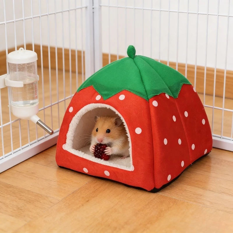 

Four Seasons Detachable Pet House, Warm Cozy Nest for Dogs Cats Hamsters Small Pets, Washable Removable Pet Shelter with Sturdy