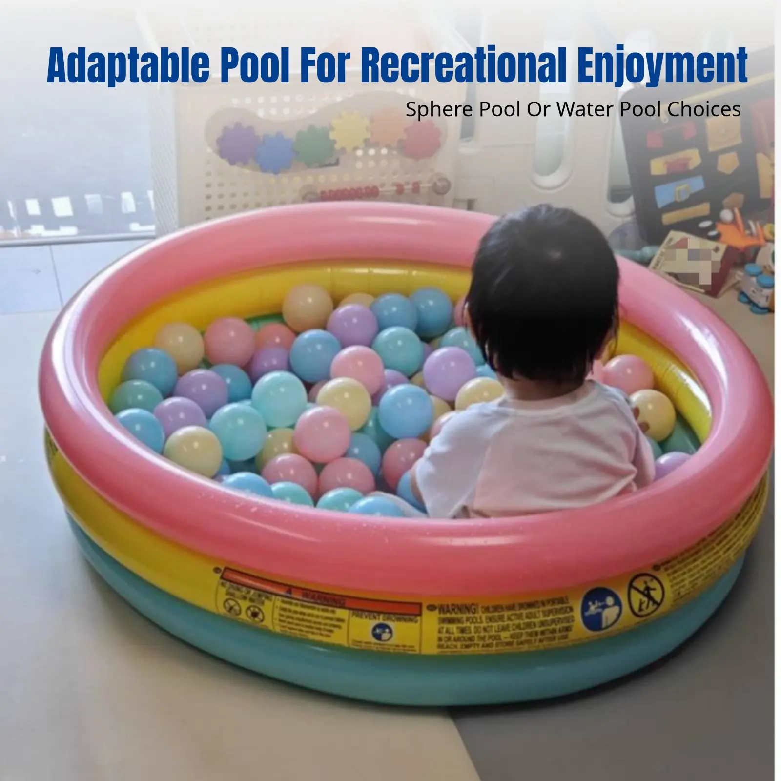 

Надувной морской бассейн, детский бассейн для дома, мягкий ПВХ-манеж, случайный рисунок