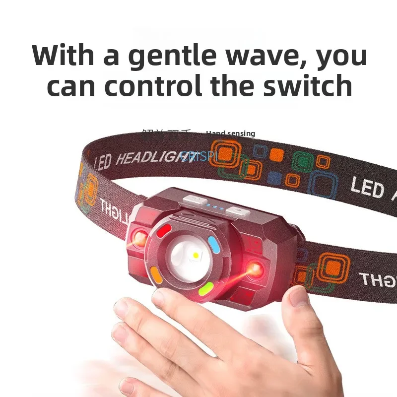 lanterna-de-cabeca-led-com-sensor-de-movimento-protecao-zoom-retratil-tres-fontes-de-luz-foco-e-luz-difusa-carregamento-usb-ideal-para-camping-e-pesca