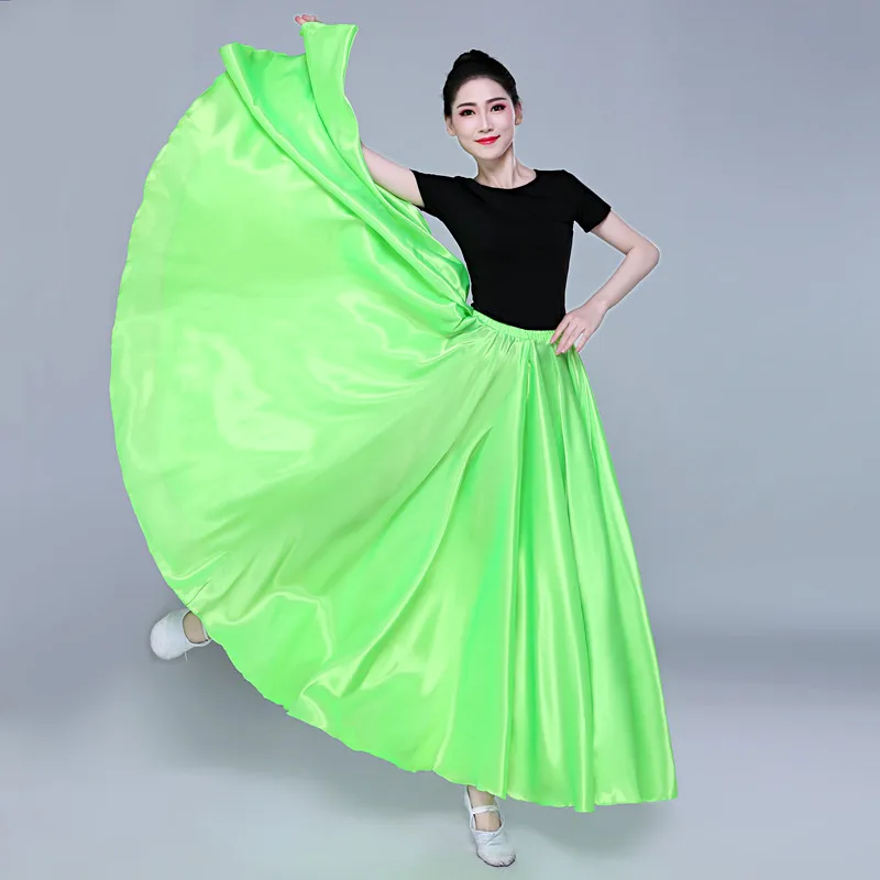 90CM Silk Long Chiffon Maxi Skirt Ladies Silk Chiffon Plus Sizes Lightweight Sundress Holiday Beach Skirt 360 540 720 Degree Hem