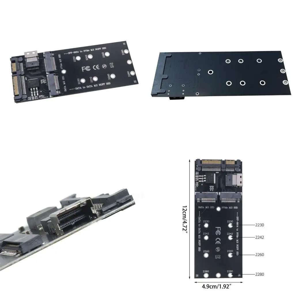 

A52B B+M M.2 NGFF SSD to 3 Raiser M.2 To Adapter Expansion Card M.2 Adapter Raiser To Adapter