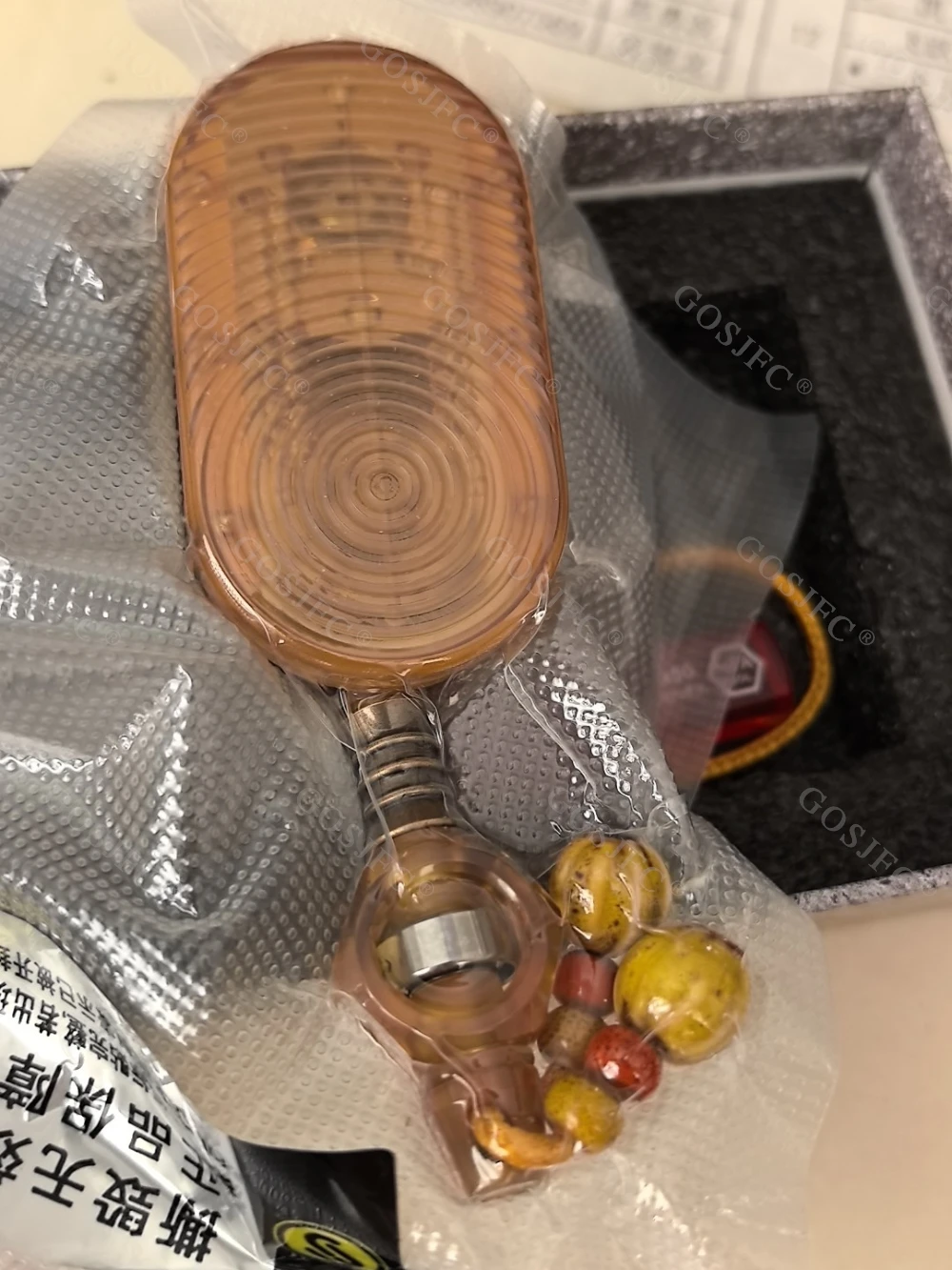 My Joys EDC Fidget Slider PEI gira izquierda y derecha 360 °   Empuje los dispositivos del alivio de la ansiedad del deslizador con el espinner del pendiente