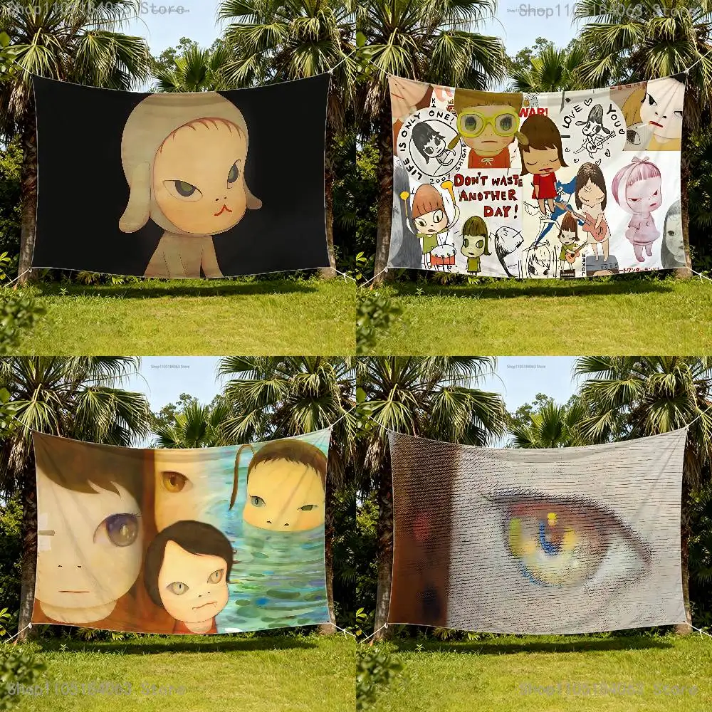 

Y-Yoshitomo N-Nara Flag Tapestry Banner For Bedroom Outdoor Living Room Restaurant Bar Wall Decor Party