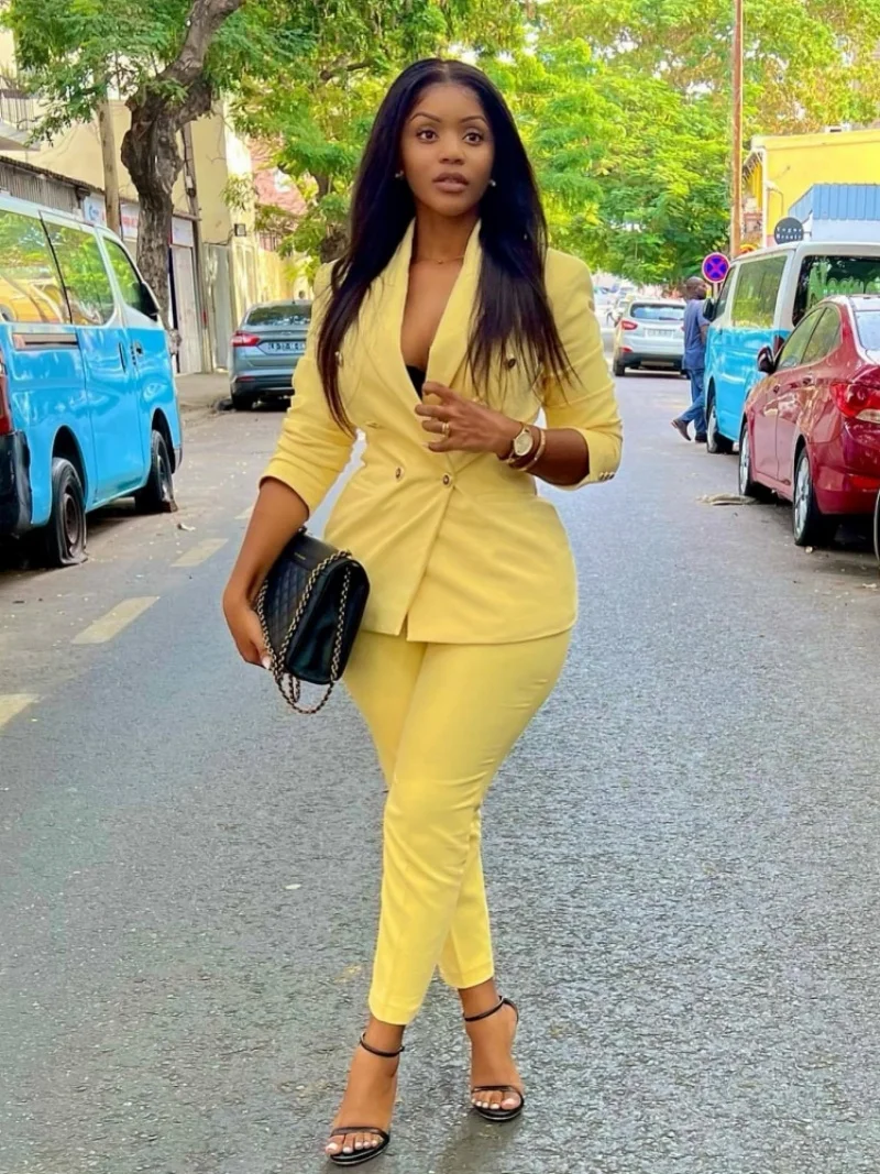 

OL Style 2 Piece Sets Women Outfit Spring Clothes Women 2026 Long Sleeve Blazer Jacket Top Slim Pant Sets Suit Casual Woman Sets