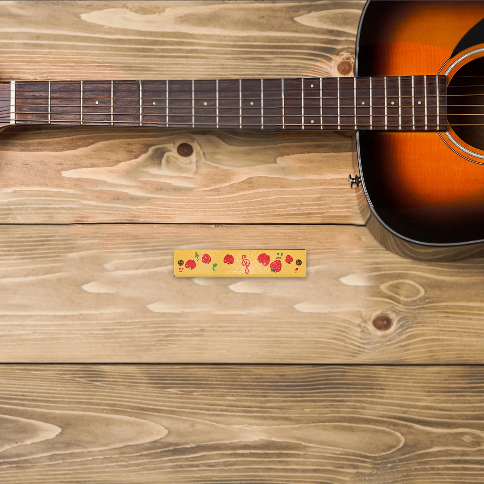 

Wooden Children's Harmonica Toddler Musical Instrument Beginner Pattern Portable Harmonicas for Kids Party Favor