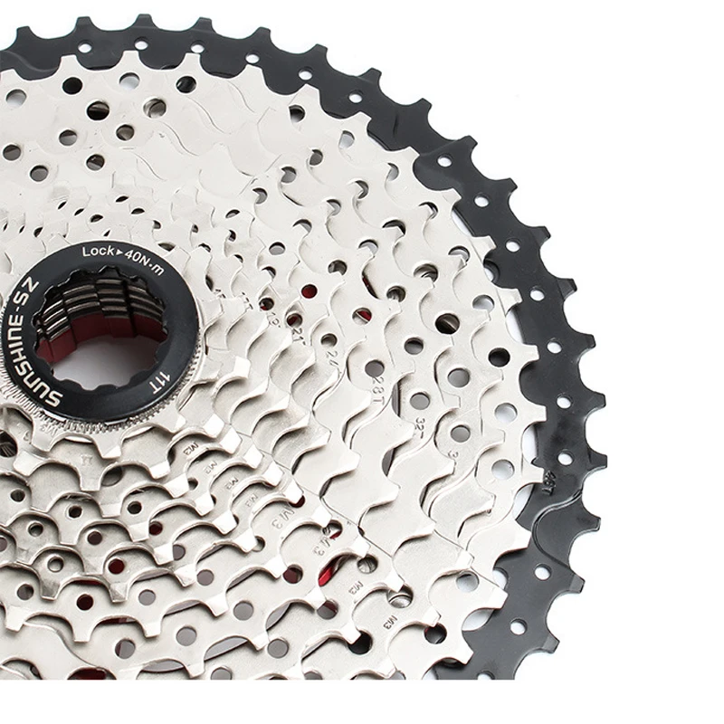 SUNSHINE Bicycle Freewheel MTB Bike Cassette 8/9/10/11/12Speed 34/36T/40T/42T/46T/50T/52T Sprocket HG Structure For SHIMANO/SRAM