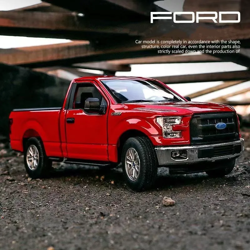 WELLY 1:24 Ford F150 Regular Cab Picku Alloy Car Model Diecasts Toy Vehicles Miniature Scale Model Car Toy For Children Gift