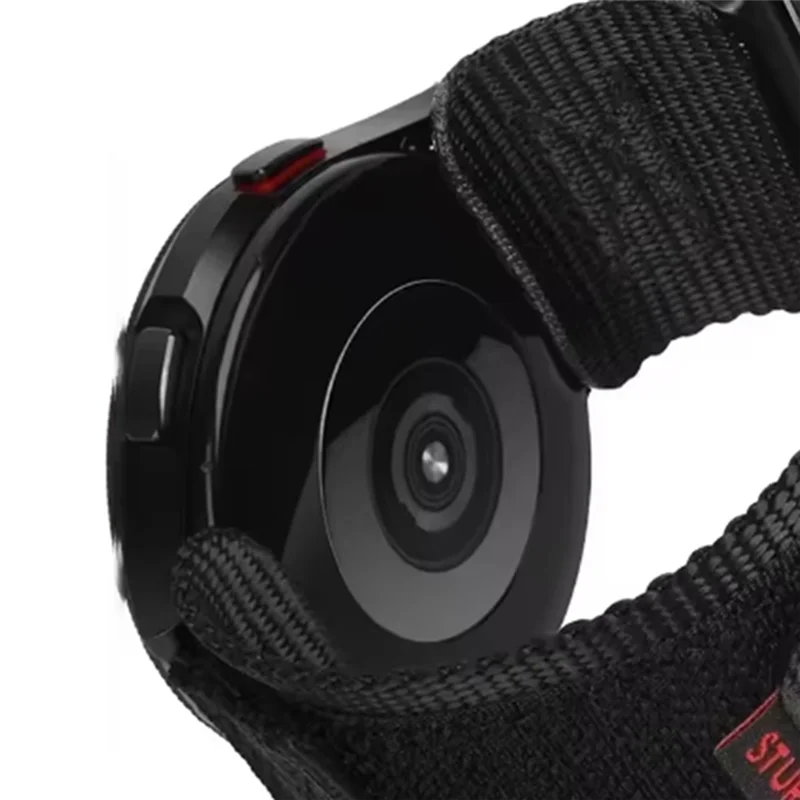 ABVO-حزام نايلون لساعة جالاكسي 7 6 5 4 40/44 ملم كلاسيكي 43 47 ملم باند لساعة هواوي GT5 4Pro باند 20 ملم