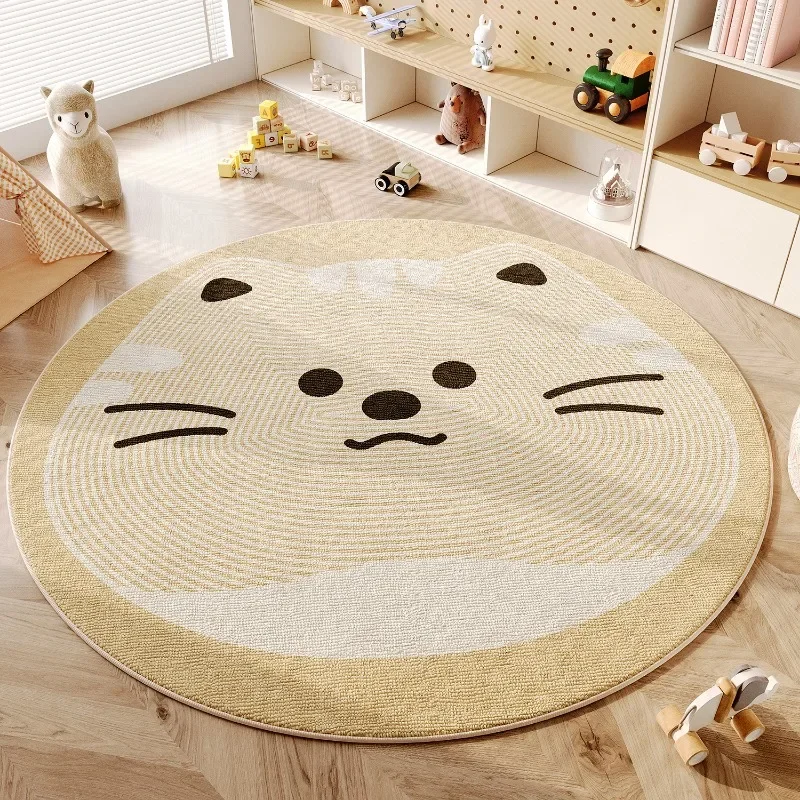 Children's Room Carpet Bedroom Bedside Thick Plush Crawling Mat Large Area Sofa Coffee Table Rug Cartoon Cute Animal Floor Mats