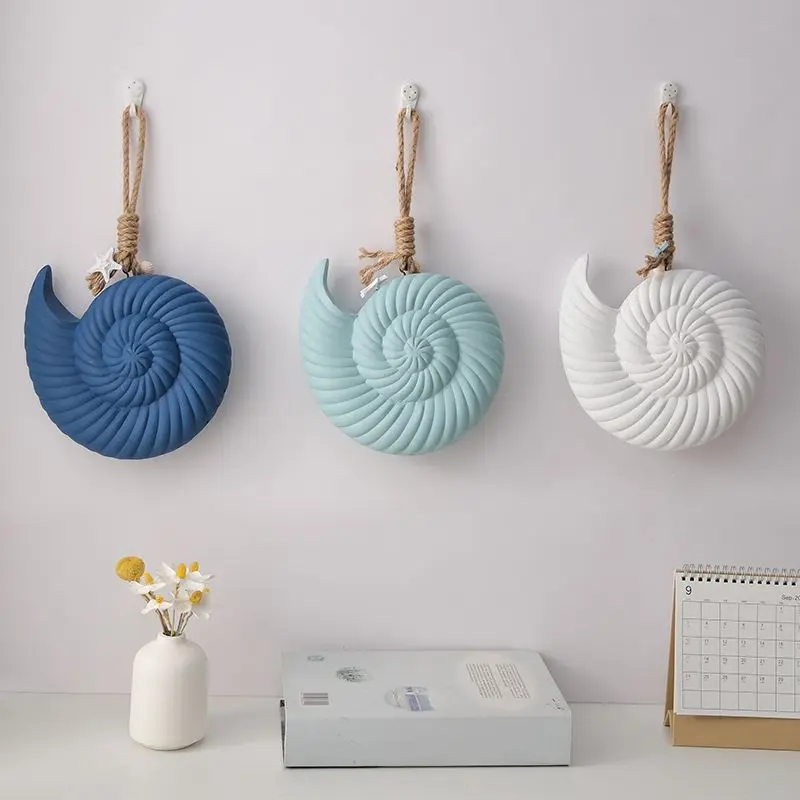 

Natural Sea Shells Starfish Hanging Ornament - Mediterranean Beach Decor for Home, Ocean Themed Restaurant & Bar Wall Decoration